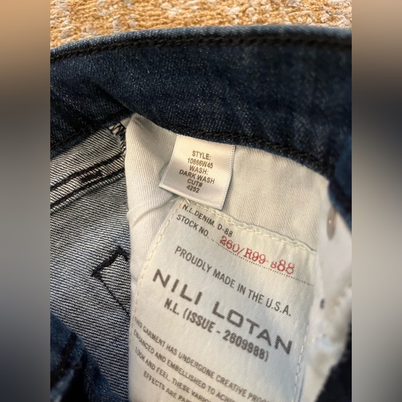 Nili Lotan Celia Jeans Dark Wash Size 25 - NWOT - Picture 9 of 9